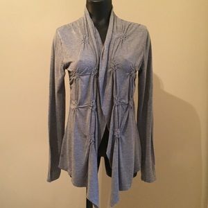Gray Cotton Cardigan